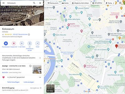 Reise Vorbereitungen beste online Navigation am Handy mit Google Maps